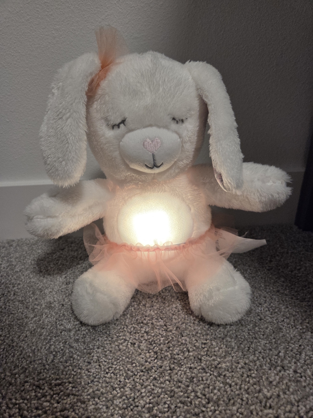 Plush dreamgro bunny with Pink Tutu